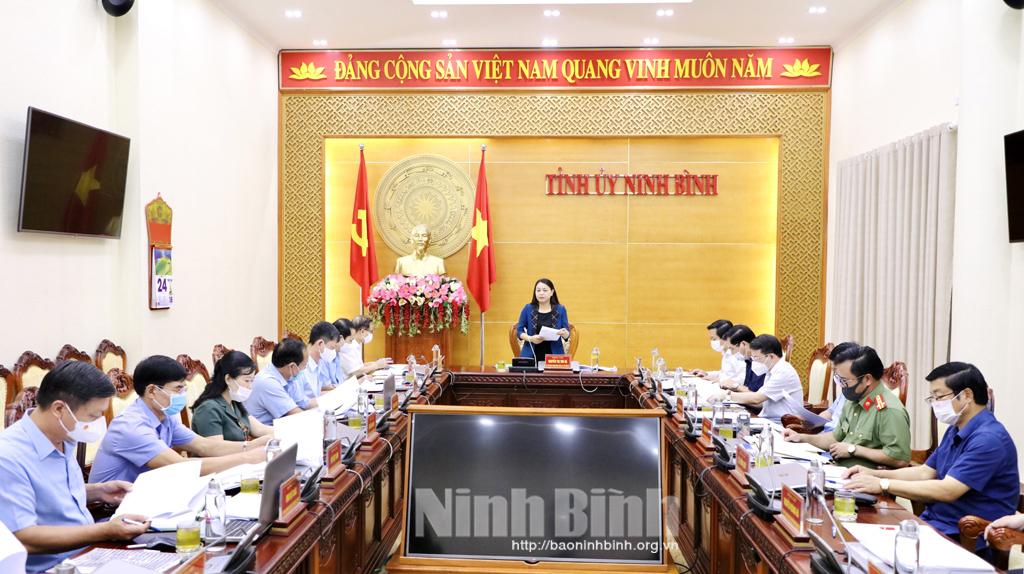 Hội nghị Ban Thường vụ Tỉnh ủy