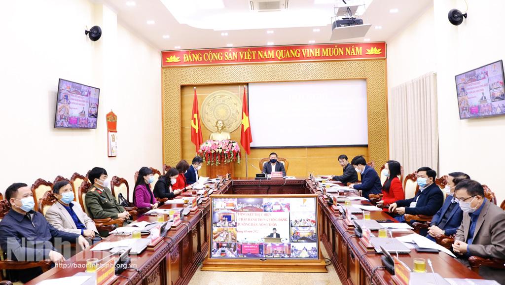 Hội nghị trực tuyến góp ý kiến dự thảo Báo cáo tổng kết thực hiện Nghị quyết 26-NQ/TW của BCH Trung ương Đảng (khóa X)