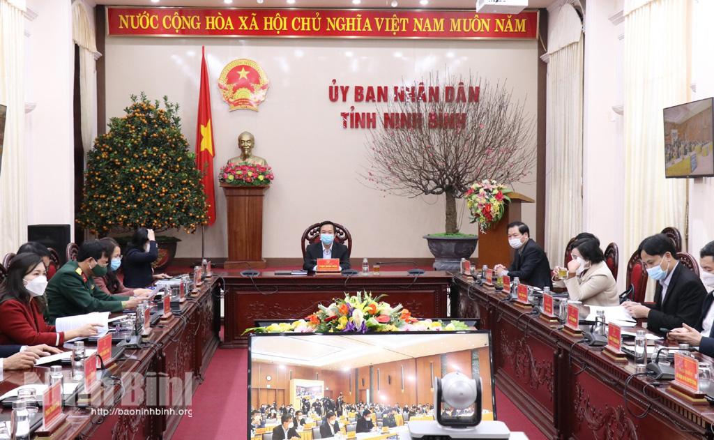 Hội nghị trực tuyến toàn quốc triển khai công tác Y tế năm 2022