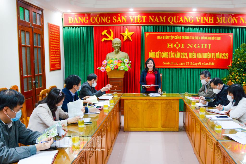 Ban Biên tập Cổng thông tin điện tử Đảng bộ tỉnh triển khai nhiệm vụ năm 2022