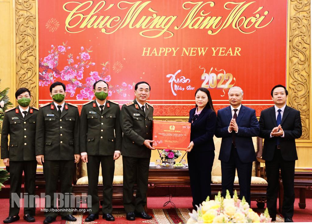 Thượng tướng Trần Quốc Tỏ, Thứ trưởng Bộ Công an thăm, chúc Tết tại Ninh Bình