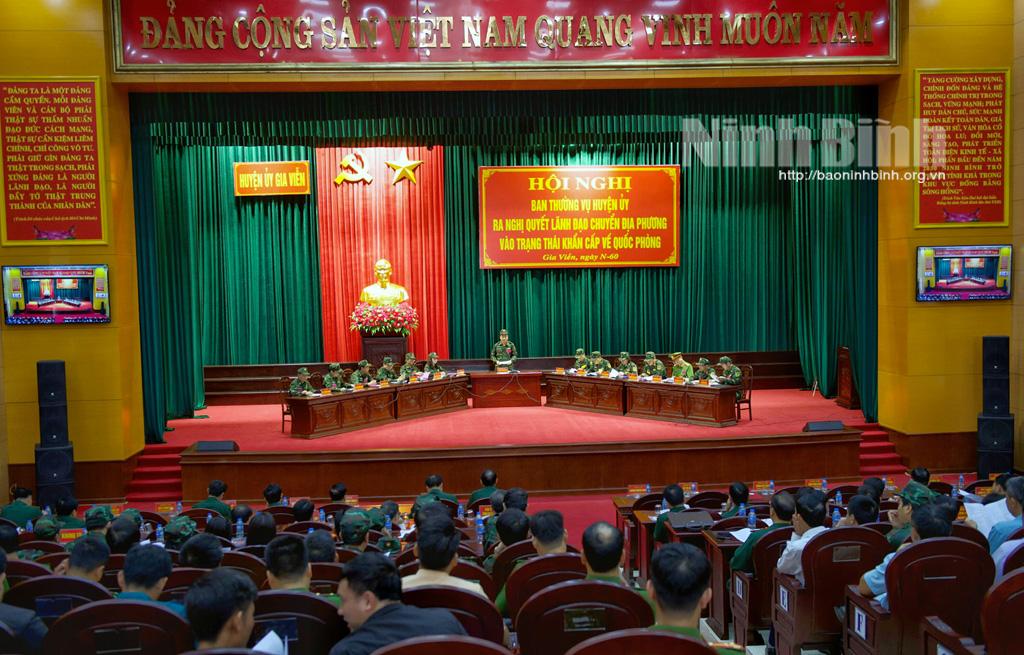 Khai mạc Diễn tập khu vực phòng thủ huyện Gia Viễn