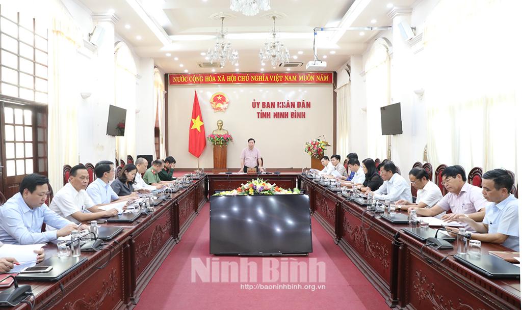 Rà soát tiến độ triển khai kế hoạch tổ chức Festival "Tràng An kết nối di sản - Ninh Bình năm 2022"