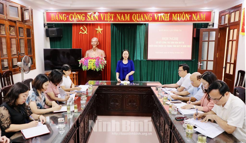 Triển khai nhiệm vụ công tác dân vận quý IV