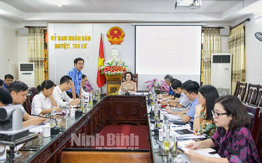 Đoàn ĐBQH tỉnh khảo sát việc thi hành Luật Đất đai tại huyện Hoa Lư, Yên Khánh