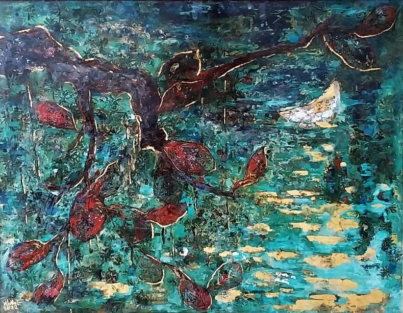 Đón mùa xuân với triển lãm sơn mài, sơn dầu của 5 họa sĩ