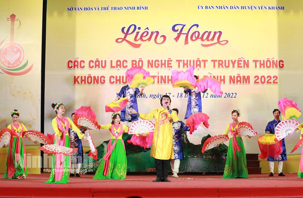 Khai mạc Liên hoan các CLB nghệ thuật truyền thống không chuyên tỉnh Ninh Bình năm 2022