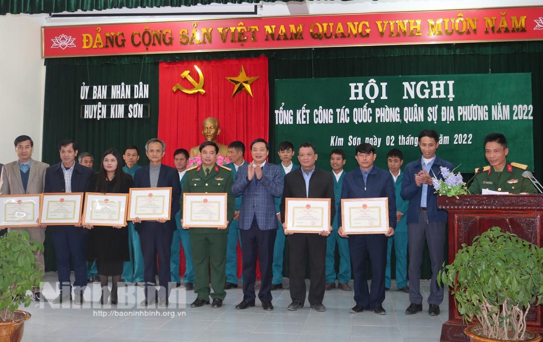 Huyện Kim Sơn tổng kết công tác quốc phòng, quân sự địa phương năm 2022