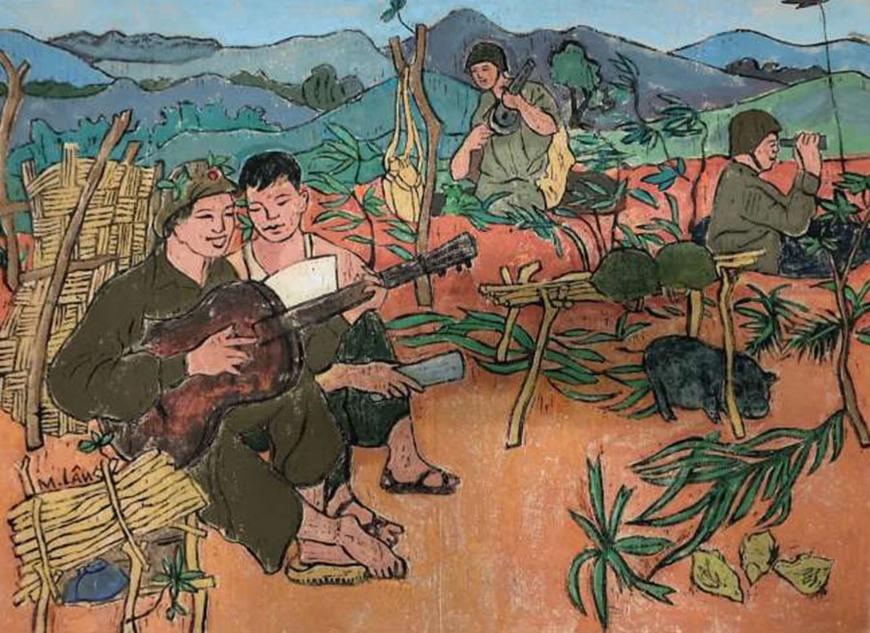 Triển lãm hơn 50 tác phẩm về tình đoàn kết gắn bó quân và dân