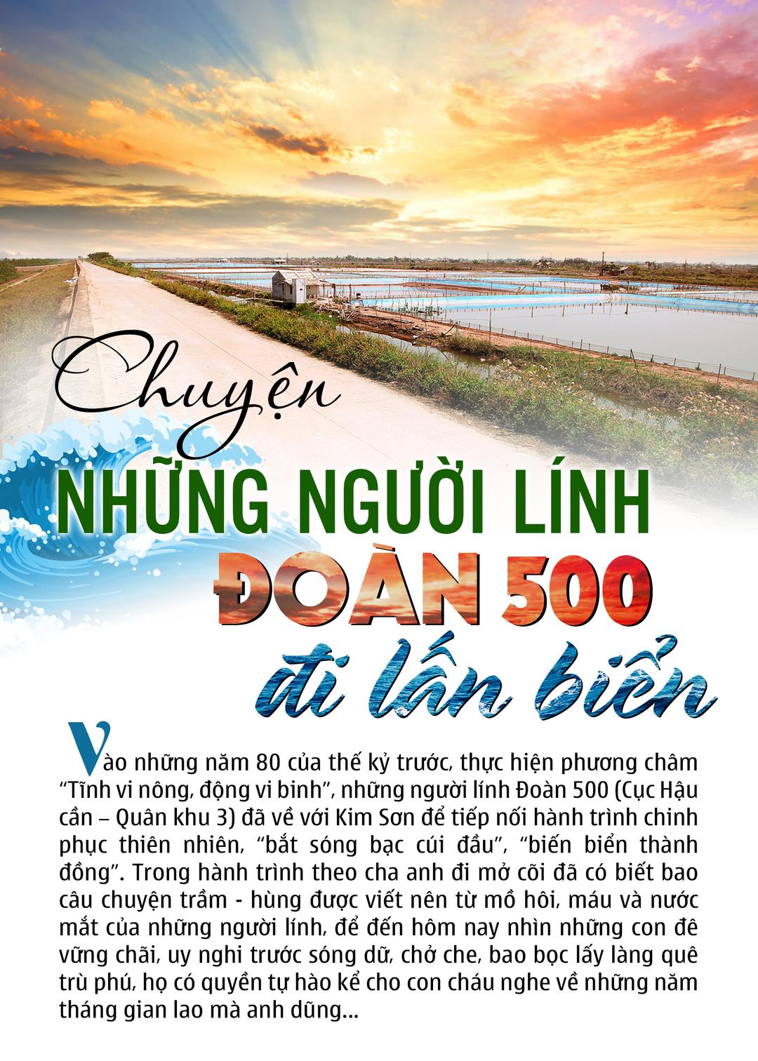(Emagazine) - Chuyện những người lính Đoàn 500 đi lấn biển