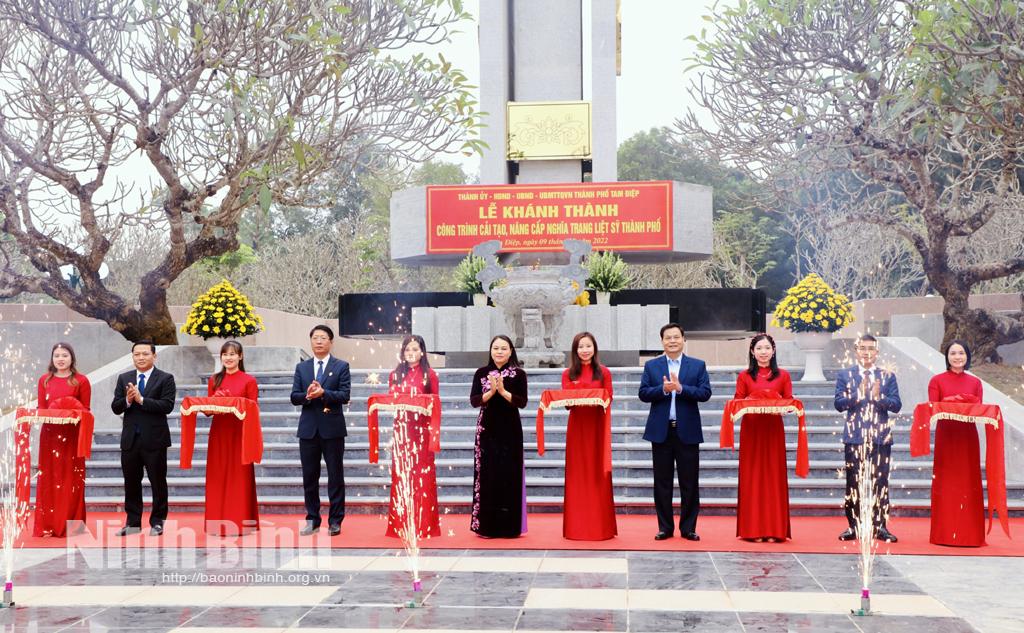Khánh thành công trình chào mừng kỷ niệm 40 năm thành lập thành phố Tam Điệp