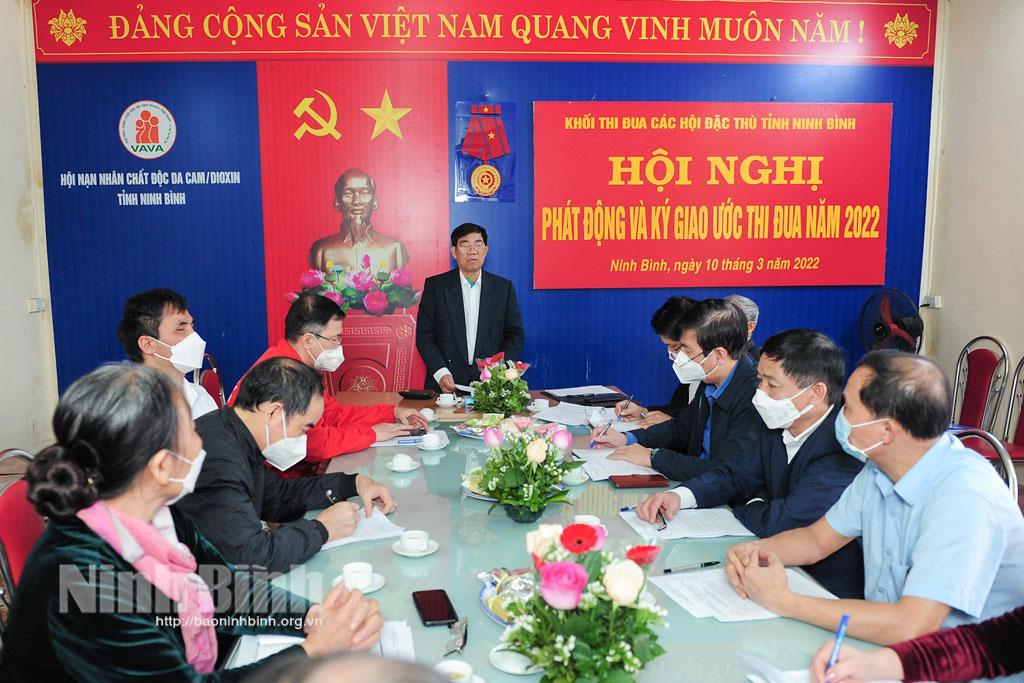 Khối thi đua các Hội đặc thù ký kết giao ước thi đua năm 2022