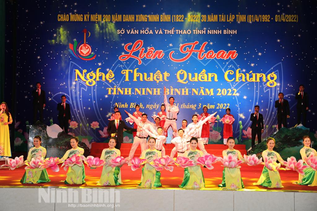 Khai mạc liên hoan nghệ thuật quần chúng tỉnh Ninh Bình năm 2022