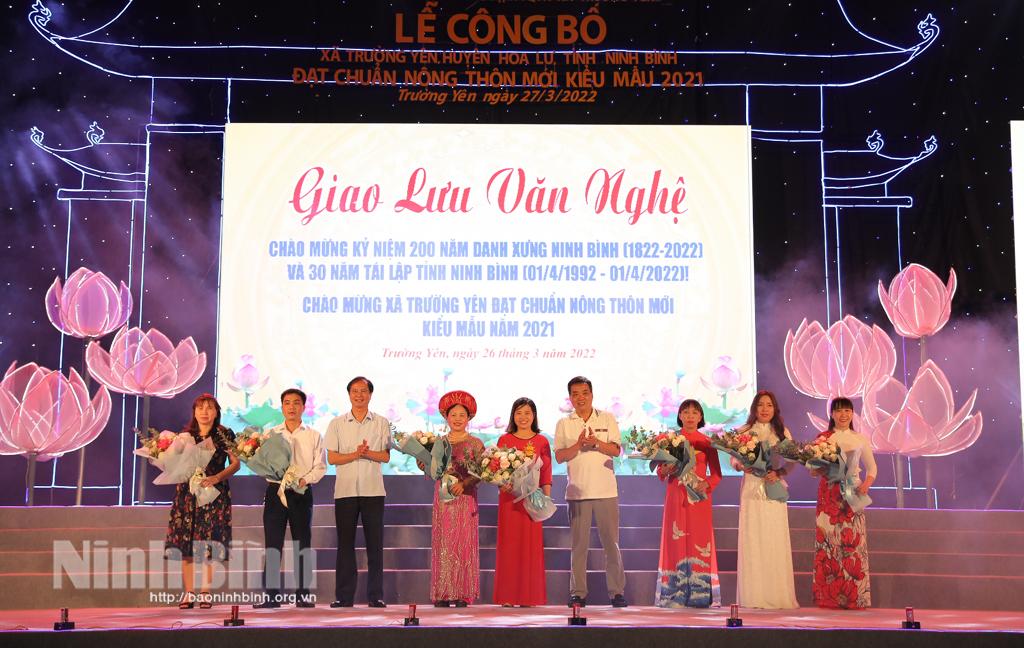 Liên hoan văn nghệ chào mừng xã Trường Yên đạt chuẩn nông thôn mới kiểu mẫu