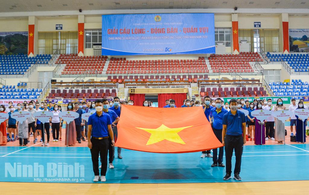 Giải cầu lông, bóng bàn, quần vợt Công đoàn Viên chức tỉnh