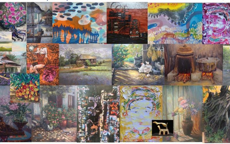 Triển lãm mỹ thuật "Hạnh phúc xanh" tại thành cổ Sơn Tây