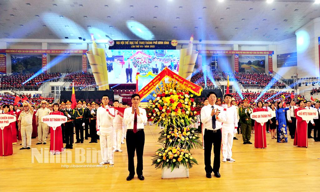 Khai mạc Đại hội Thể dục thể thao thành phố Ninh Bình lần thứ VII, năm 2022