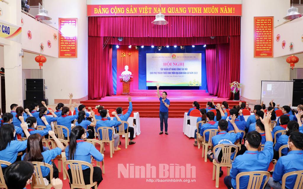 Tập huấn kỹ năng công tác Đội cho phụ trách thiếu nhi trên địa bàn dân cư