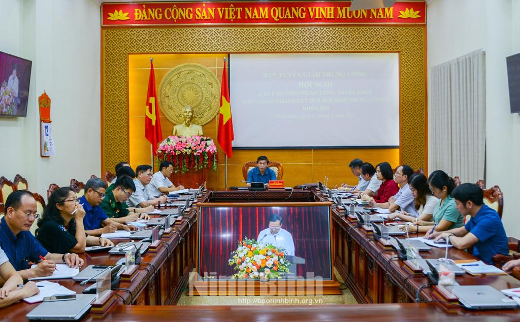 Hội nghị báo cáo viên Trung ương tháng 5/2022