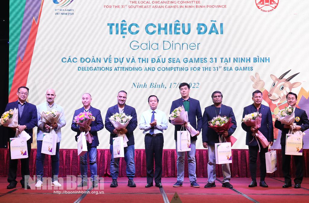 Tỉnh Ninh Bình tổ chức tiệc chiêu đãi Gala Dinner chào đón các đoàn về dự và thi đấu SEA Games 31