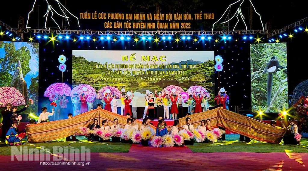 Hội diễn nghệ thuật quần chúng và bế mạc Tuần lễ Cúc Phương đại ngàn; Ngày hội văn hóa, thể thao các dân tộc huyện Nho Quan năm 2022