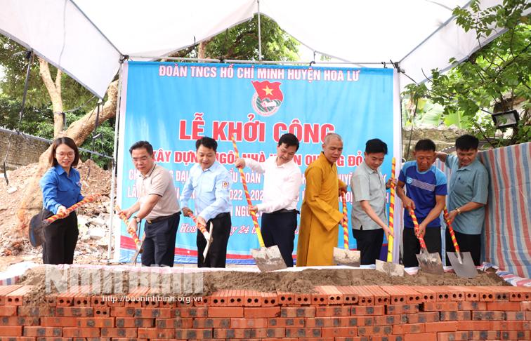 Huyện đoàn Hoa Lư khởi công các công trình thanh niên