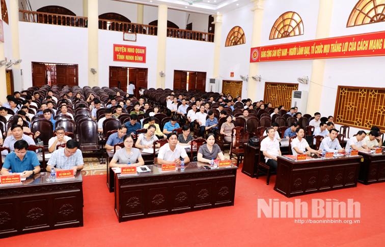 Nho Quan quán triệt, triển khai các văn bản của Bộ Chính trị và thông tin một số vấn đề thời sự