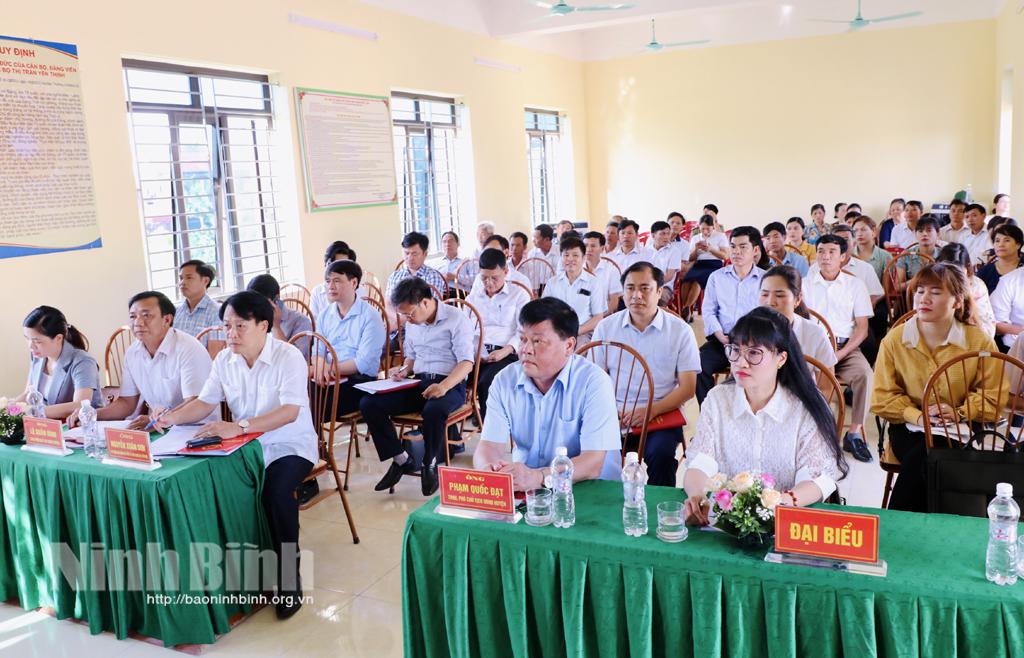 Đại biểu HĐND tỉnh tiếp xúc cử tri huyện Yên Mô