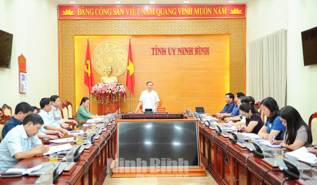 Giao ban công tác dân vận quý II