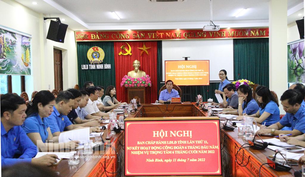 Hội nghị Ban chấp hành LĐLĐ tỉnh lần thứ 11