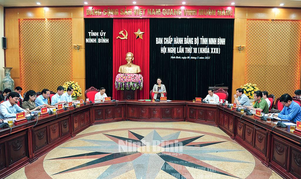 Hội nghị lần thứ 10, Ban Chấp hành Đảng bộ tỉnh