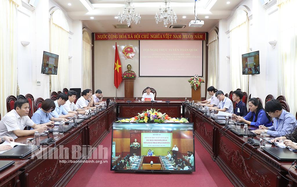 Hội nghị trực tuyến toàn quốc triển khai nhiệm vụ 6 tháng cuối năm ngành Nội vụ