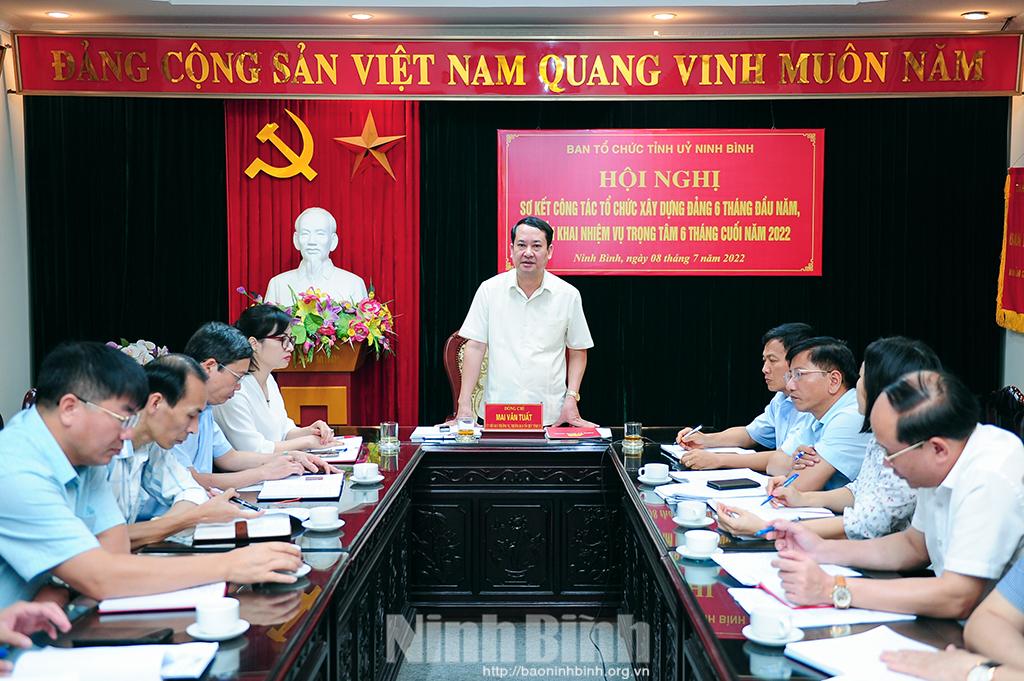 Sơ kết công tác tổ chức xây dựng Đảng 6 tháng đầu năm