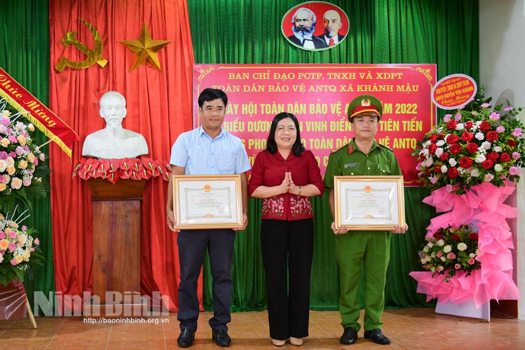 Xã Khánh Mậu, Khánh Dương tổ chức Ngày hội toàn dân bảo vệ an ninh Tổ quốc