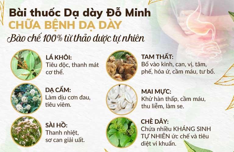 Dạ dày Đỗ Minh - Bài thuốc Đông y chữa các bệnh về dạ dày hiệu quả an toàn, bền vững