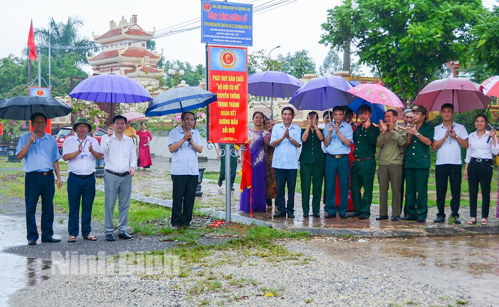 Khánh thành công trình Đường cờ Cựu chiến binh