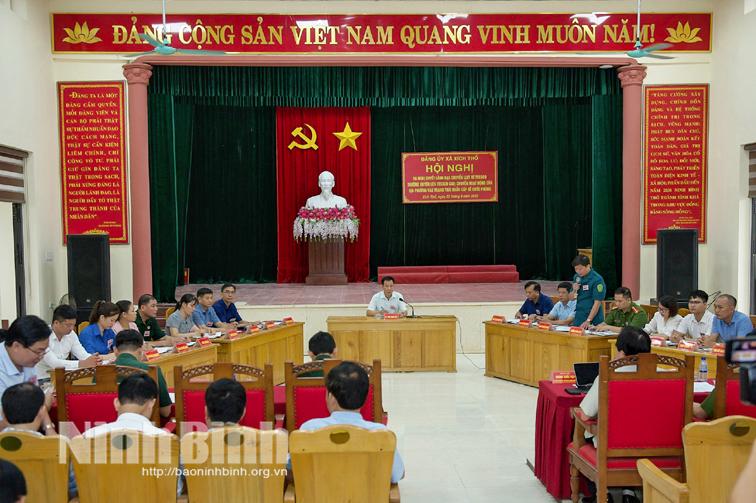 Nho Quan khai mạc diễn tập chiến đấu các xã trong khu vực phòng thủ năm 2022