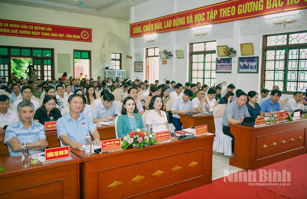 Đoàn đại biểu Quốc hội tỉnh tiếp xúc cử tri huyện Nho Quan, Yên Mô