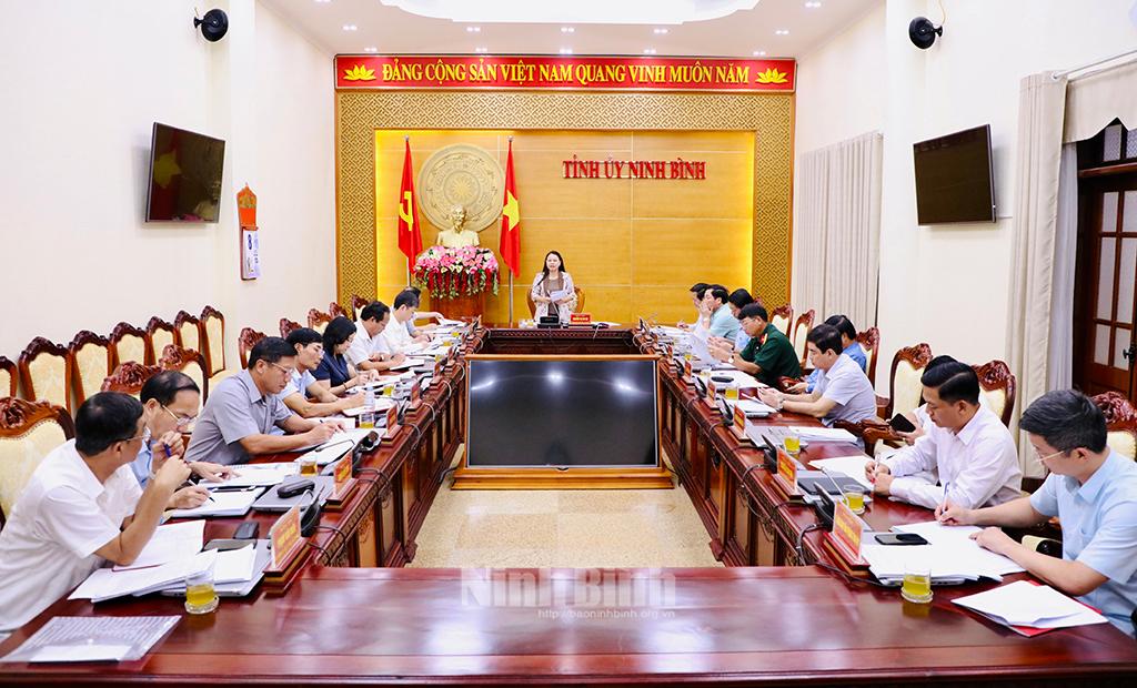 Ban Thường vụ Tỉnh ủy bàn giải pháp gỡ khó cho các dự án trọng tâm