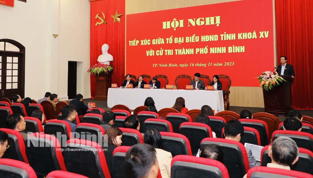 Đại biểu HĐND tỉnh tiếp xúc cử tri
