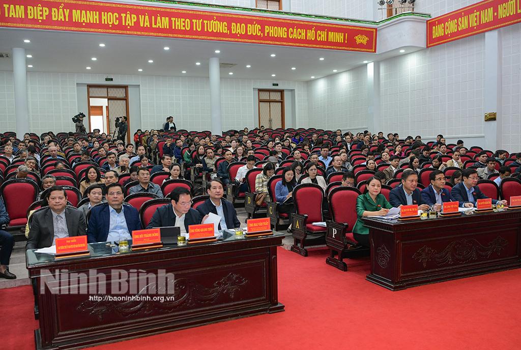 Đoàn đại biểu Quốc hội tỉnh tiếp xúc cử tri thành phố Tam Điệp