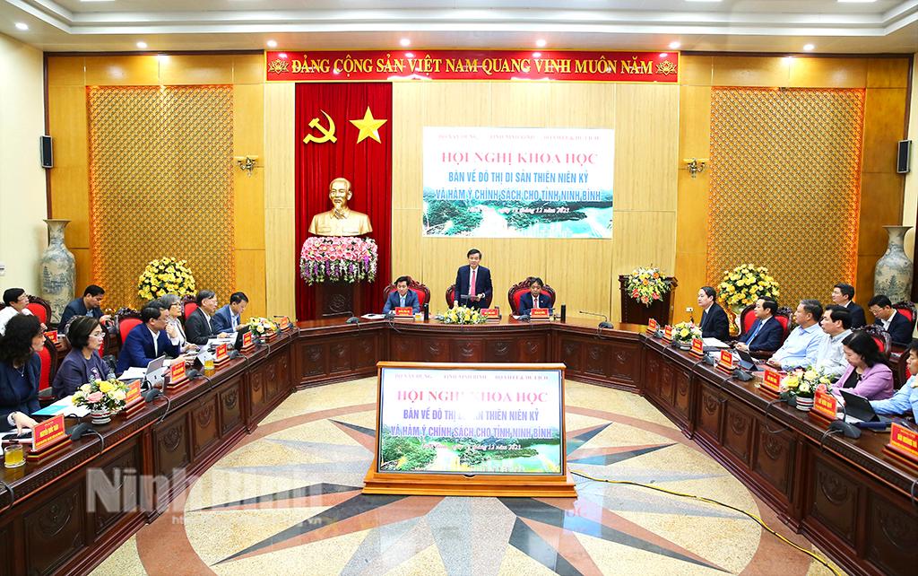 Hội nghị khoa học bàn về đô thị di sản thiên niên kỷ và hàm ý chính sách cho tỉnh Ninh Bình