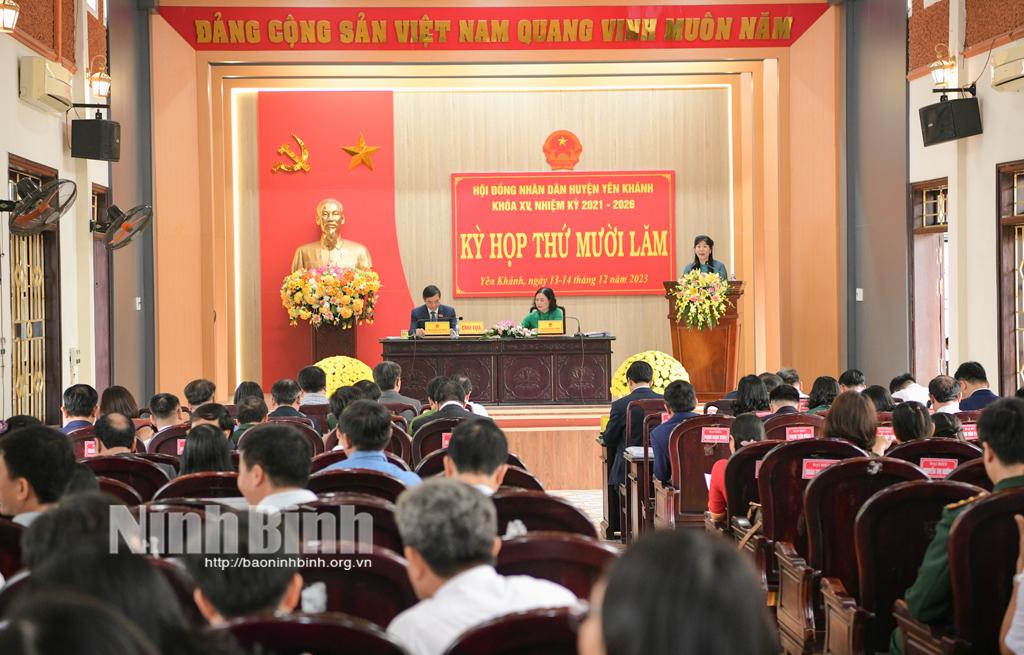 Kỳ họp thứ 15, HĐND huyện Yên Khánh khóa XV