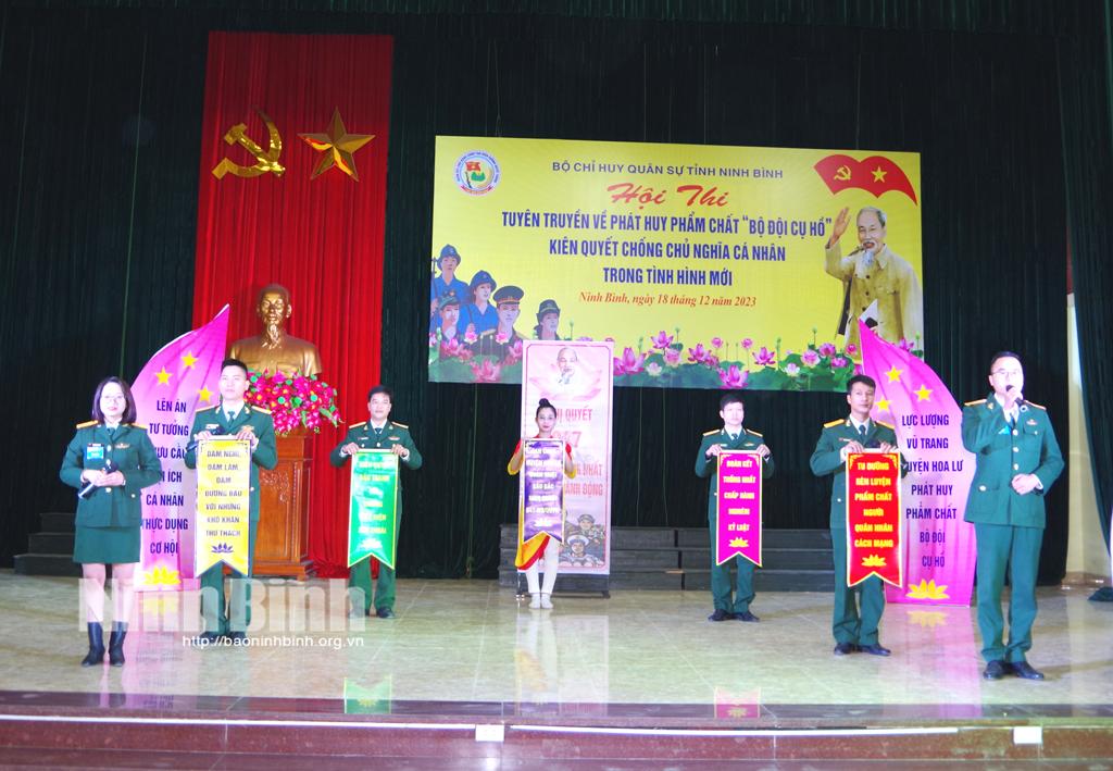 Bộ CHQS tỉnh tổ chức Hội thi tuyên truyền về phát huy phẩm chất "Bộ đội Cụ Hồ"