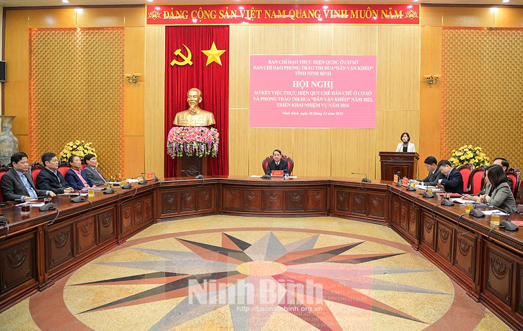 Triển khai việc thực hiện Quy chế dân chủ ở cơ sở và phong trào thi đua "Dân vận khéo" năm 2024