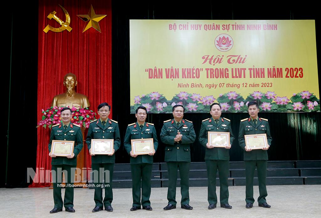 Ban CHQS huyện Nho Quan giành giải nhất Hội thi "Dân vận khéo" trong lực lượng vũ trang tỉnh