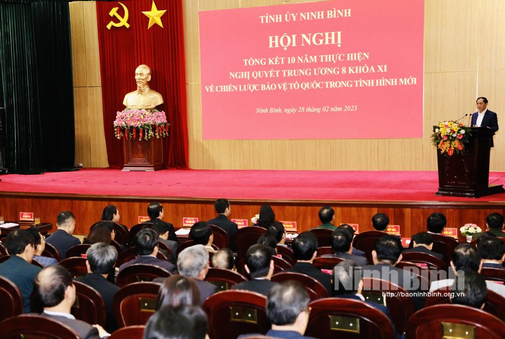 Tổng kết 10 năm thực hiện Nghị quyết Trung ương 8 (khóa XI) về Chiến lược bảo vệ Tổ quốc trong tình hình mới