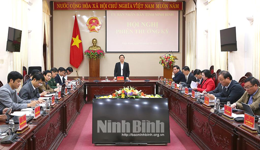 Hội nghị UBND tỉnh phiên thường kỳ tháng 2