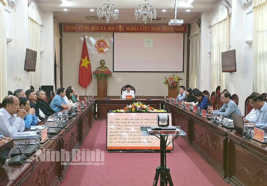 Hội nghị trực tuyến quán triệt Nghị quyết Hội nghị lần thứ 6 Ban Chấp hành Trung ương Đảng khóa XIII