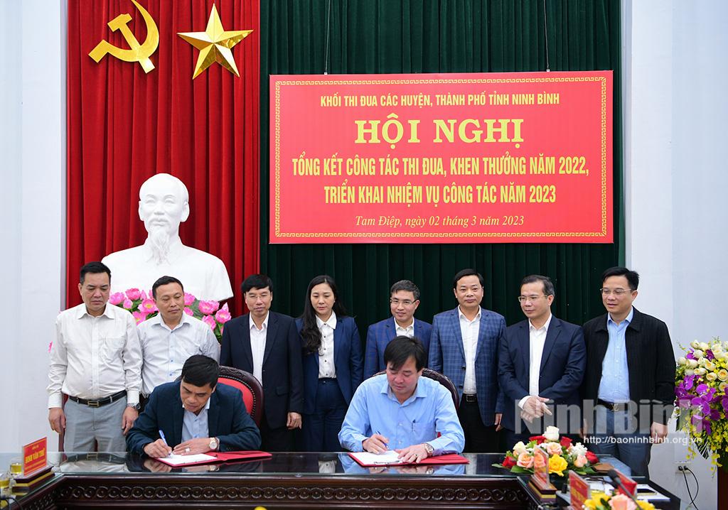 Khối thi đua các huyện, thành phố tỉnh triển khai nhiệm vụ công tác năm 2023